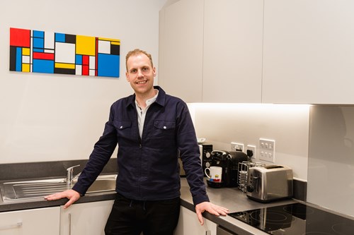 Ryan in his kitchen